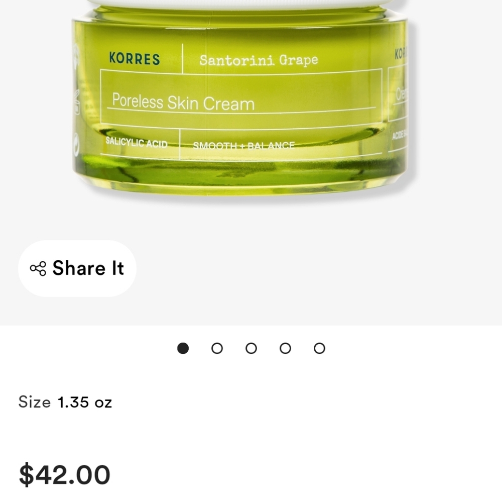 NIB KORRES PORELESS SKIN CREAM - Picture 3 of 16